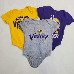 Minnesota Football Vikings Onesies